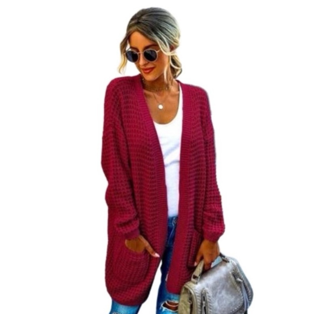 Women's Open Front Knit Cardigan